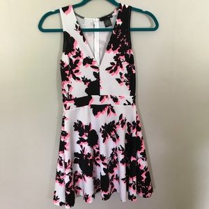 AQUA Vibrant Floral Dress